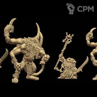 Описание картинки Grey Seer Thanquol and Boneripper 4th Ed от 3Д-Печка по цене 500руб | Свободный Рынок Миниатюр - СРМ