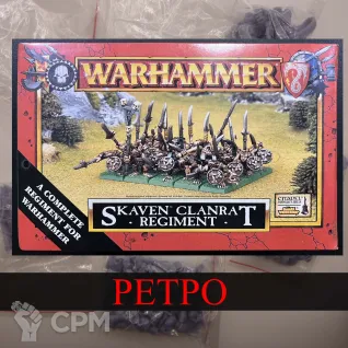 Описание картинки Skaven Clanrat Regiment (1999) от White Rhino по цене 699руб | Свободный Рынок Миниатюр - СРМ