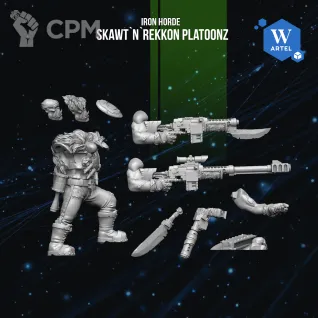 Описание картинки Skawt`n`Rekkon Platoonz от Manufactorum76 по цене 1 800руб | Свободный Рынок Миниатюр - СРМ