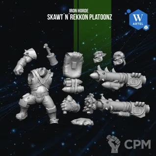 Описание картинки Skawt`n`Rekkon Platoonz от WebWay 3D по цене 2 150руб | Свободный Рынок Миниатюр - СРМ