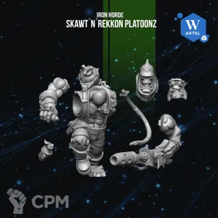 Описание картинки Skawt`n`Rekkon Platoonz от WebWay 3D по цене 2 150руб | Свободный Рынок Миниатюр - СРМ