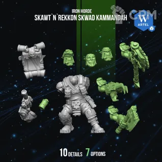 Описание картинки Skawt`n`Rekkon Skwad Kammandah от Manufactorum76 по цене 600руб | Свободный Рынок Миниатюр - СРМ