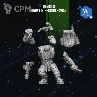 Описание картинки Skawt’n’Rekkon Skwad от Manufactorum76 по цене 1 400руб | Свободный Рынок Миниатюр - СРМ