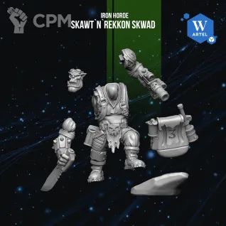 Описание картинки Skawt’n’Rekkon Skwad от Manufactorum76 по цене 1 400руб | Свободный Рынок Миниатюр - СРМ