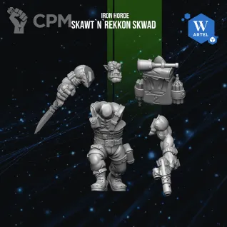 Описание картинки Skawt’n’Rekkon Skwad от Manufactorum76 по цене 1 400руб | Свободный Рынок Миниатюр - СРМ