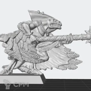 Описание картинки Skink Priest от White Rhino по цене 299руб | Свободный Рынок Миниатюр - СРМ