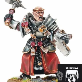Описание картинки Warrior Priest of Sigmar от 3Д-Печка по цене 250руб | Свободный Рынок Миниатюр - СРМ