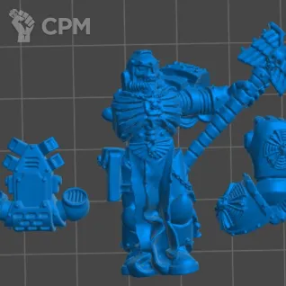 Описание картинки Chaplain powerfist 4E от 3Д-Печка по цене 250руб | Свободный Рынок Миниатюр - СРМ