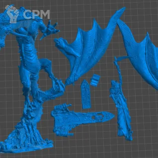 Описание картинки Elspeth von Draken on Carmine Dragon от 3Д-Печка по цене 3 000руб | Свободный Рынок Миниатюр - СРМ