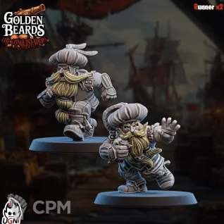 Описание картинки Golden Beards - Dwarves от 3Д-Печка по цене 1 700руб | Свободный Рынок Миниатюр - СРМ