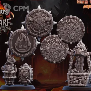 Описание картинки Magma Chaos Dwarf Team Part 1 от 3Д-Печка по цене 2 500руб | Свободный Рынок Миниатюр - СРМ