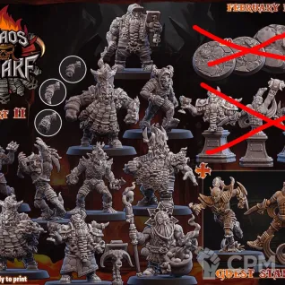 Описание картинки Magma Chaos Dwarf Team Part 2 от 3Д-Печка по цене 2 500руб | Свободный Рынок Миниатюр - СРМ