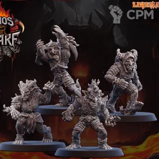 Описание картинки Magma Chaos Dwarf Team Part 2 от 3Д-Печка по цене 2 500руб | Свободный Рынок Миниатюр - СРМ