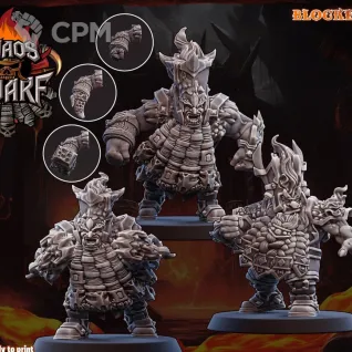 Описание картинки Magma Chaos Dwarf Team Part 2 от 3Д-Печка по цене 2 500руб | Свободный Рынок Миниатюр - СРМ