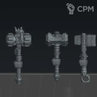 Описание картинки Молоты 1 (Emberforge hammer set 1) от Северная печать по цене 35руб | Свободный Рынок Миниатюр - СРМ