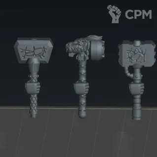 Описание картинки Молоты 2 (Emberforge hammer set 2) от Северная печать по цене 35руб | Свободный Рынок Миниатюр - СРМ