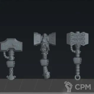 Описание картинки Молоты 3 (Emberforge hammer set 3) от Северная печать по цене 35руб | Свободный Рынок Миниатюр - СРМ