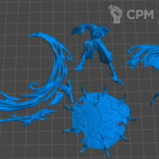 Описание картинки Magister on Disc of Tzeentch от 3Д-Печка по цене 450руб | Свободный Рынок Миниатюр - СРМ