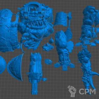 Описание картинки Chaos Knight Nurgle от 3Д-Печка по цене 3 500руб | Свободный Рынок Миниатюр - СРМ