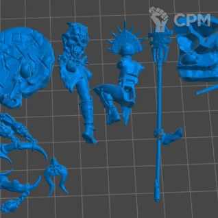 Описание картинки Realmgore Ritualist от 3Д-Печка по цене 400руб | Свободный Рынок Миниатюр - СРМ