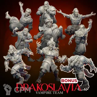 Описание картинки Drakoslavia Vampire Team Part 2 от 3Д-Печка по цене 1 500руб | Свободный Рынок Миниатюр - СРМ