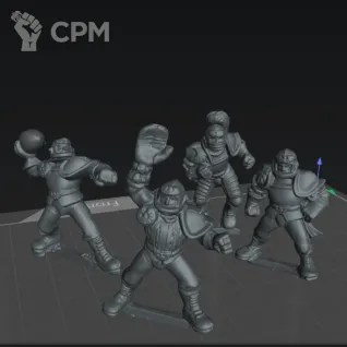 Описание картинки Human Team от 3Д-Печка по цене 500руб | Свободный Рынок Миниатюр - СРМ