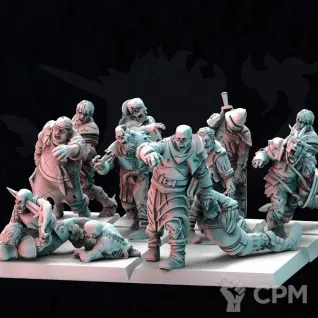 Описание картинки Human Zombies от 3Д-Печка по цене 900руб | Свободный Рынок Миниатюр - СРМ