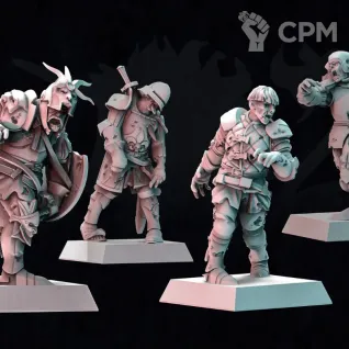 Описание картинки Human Zombies от 3Д-Печка по цене 900руб | Свободный Рынок Миниатюр - СРМ