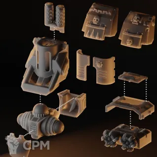 Описание картинки Death company Redemptor от 3Д-Печка по цене 1 100руб | Свободный Рынок Миниатюр - СРМ