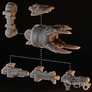Описание картинки Death company Redemptor от 3Д-Печка по цене 1 100руб | Свободный Рынок Миниатюр - СРМ