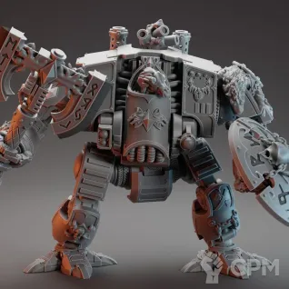 Описание картинки Space Wolves Wulfen Redemptor Dreadnought от 3Д-Печка по цене 1 100руб | Свободный Рынок Миниатюр - СРМ