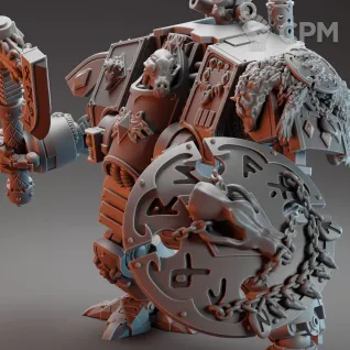 Описание картинки Space Wolves Wulfen Redemptor Dreadnought от 3Д-Печка по цене 1 100руб | Свободный Рынок Миниатюр - СРМ