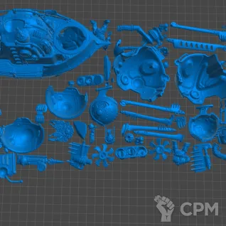 Описание картинки Arkanaut Frigate от 3Д-Печка по цене 2 500руб | Свободный Рынок Миниатюр - СРМ