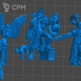 Описание картинки Beastwrangler And Gun-smyth And Relicmonger от 3Д-Печка по цене 600руб | Свободный Рынок Миниатюр - СРМ
