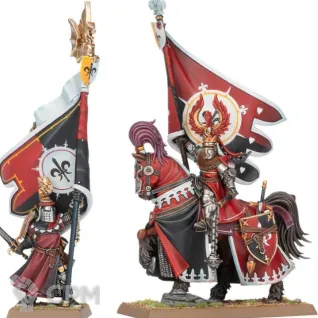 Описание картинки Battle Standard Bearer Mounted and on Foot от 3Д-Печка по цене 1 200руб | Свободный Рынок Миниатюр - СРМ