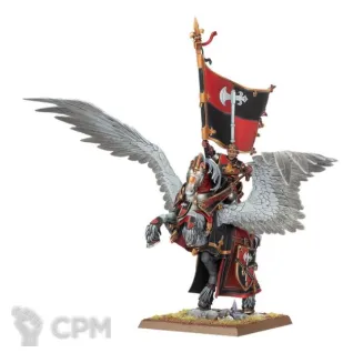Описание картинки Lord on Royal Pegasus/Battle Standard Bearer on Royal Pegasus от 3Д-Печка по цене 1 400руб | Свободный Рынок Миниатюр - СРМ