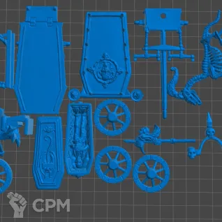 Описание картинки Death Vampire Chariot от 3Д-Печка по цене 1 500руб | Свободный Рынок Миниатюр - СРМ