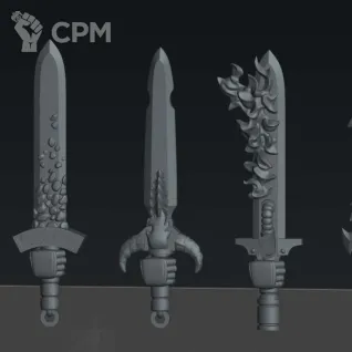 Описание картинки Мечи 1 (swords set 1) от Северная печать по цене 25руб | Свободный Рынок Миниатюр - СРМ