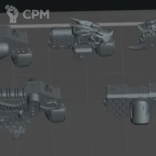 Описание картинки Пистолеты 2 (pistol set 2) от Северная печать по цене 25руб | Свободный Рынок Миниатюр - СРМ
