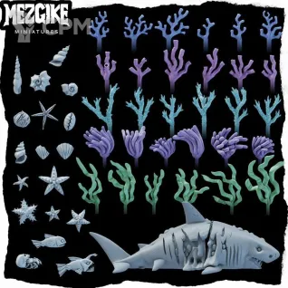 Описание картинки Corals and critters accessories pack от 3Д-Печка по цене 550руб | Свободный Рынок Миниатюр - СРМ