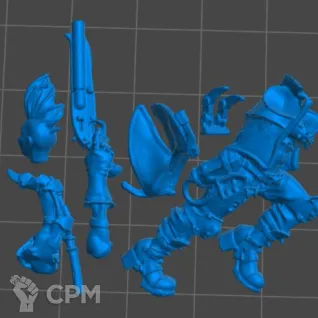 Описание картинки Escher Champion with Servo Claw от 3Д-Печка по цене 200руб | Свободный Рынок Миниатюр - СРМ