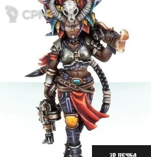 Описание картинки Kria the Huntress, House Escher Bounty Hunter от 3Д-Печка по цене 300руб | Свободный Рынок Миниатюр - СРМ