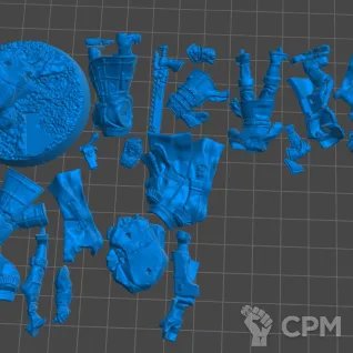 Описание картинки Ciaphas Cain and Jurgen от 3Д-Печка по цене 400руб | Свободный Рынок Миниатюр - СРМ