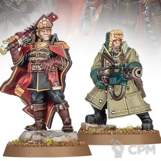 Описание картинки Ciaphas Cain and Jurgen от 3Д-Печка по цене 400руб | Свободный Рынок Миниатюр - СРМ