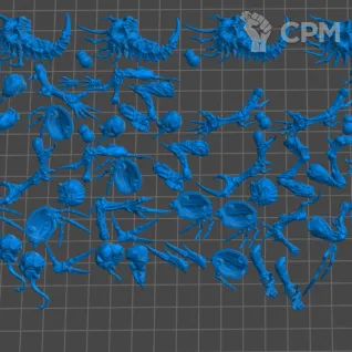 Описание картинки Malstrain Genestealers &amp; Tyramites от 3Д-Печка по цене 1 000руб | Свободный Рынок Миниатюр - СРМ