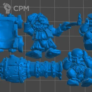 Описание картинки Dwarfs - Flame Cannon 3rd Ed от 3Д-Печка по цене 400руб | Свободный Рынок Миниатюр - СРМ