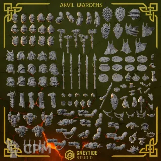 Описание картинки Salamanders Upgrade Kit. Anvil Wardens Pack 1 от 3Д-Печка по цене 3 000руб | Свободный Рынок Миниатюр - СРМ