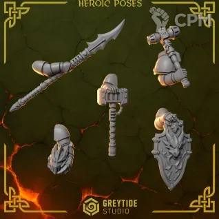 Описание картинки Salamanders Upgrade Kit. Anvil Wardens Pack 1 от 3Д-Печка по цене 3 000руб | Свободный Рынок Миниатюр - СРМ