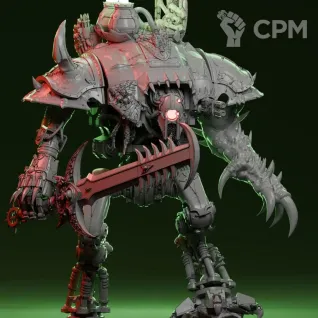 Описание картинки Knight Rampager Nurgle от 3Д-Печка по цене 3 000руб | Свободный Рынок Миниатюр - СРМ