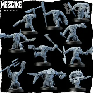 Описание картинки Savage orc boyz mob от 3Д-Печка по цене 1 500руб | Свободный Рынок Миниатюр - СРМ